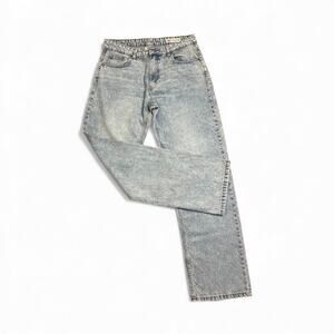 ZARA Women’s Raindrop Jeans Blue High Rise Straight Leg Denim Pants Size 8